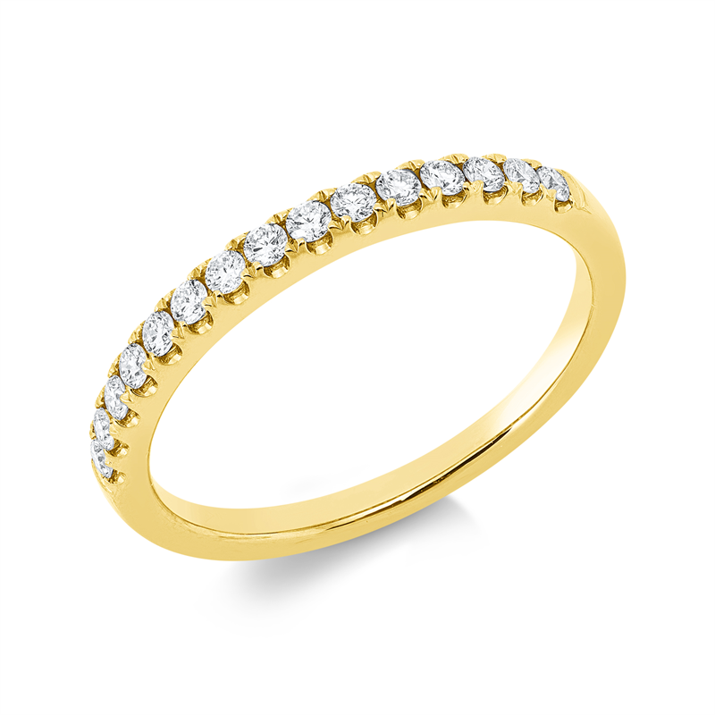 Image Ring 18 kt GG, 15 Brillanten 0,25 ct, TW-si, Weite:53