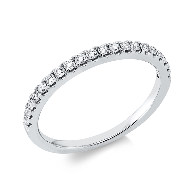 Image Ring 18 kt WG, 20 Brillanten 0,24 ct, TW-si, Weite:53