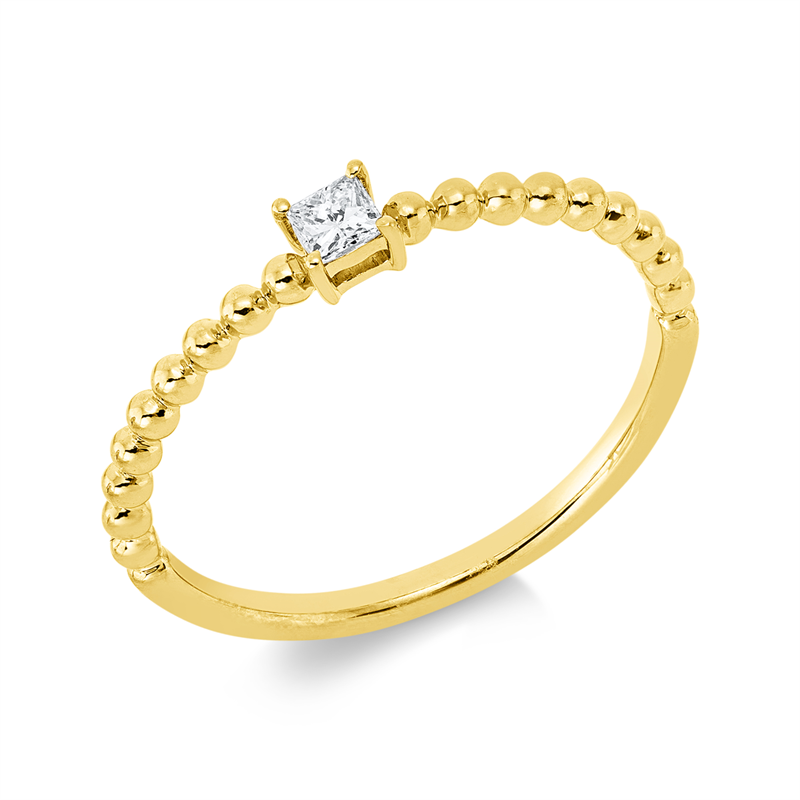 Image 90002507 - Ring 18 kt GG, 1 Princ. 0,09 ct, TW-si, H:3,1 mm, B:3,2 mm, ...