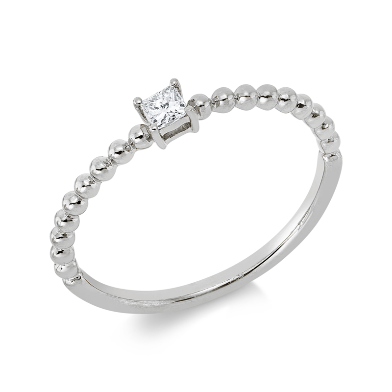 Image 90002510 - Ring 18 kt WG, 1 Princ. 0,11 ct, TW-si, Weite:53 =*=*= Unterkategorie: Baguette, ...