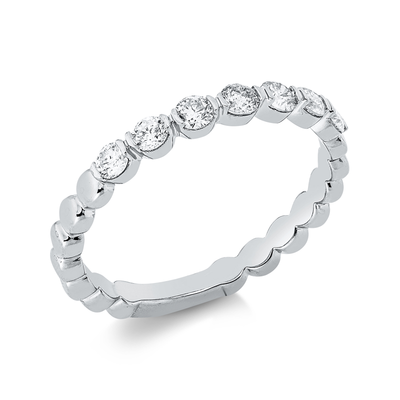 Image 90002636 - Ring 18 kt WG, 7 Brillanten 0,38 ct, TW-si, Weite:54 =*=*= Unterkategorie: Modern ...