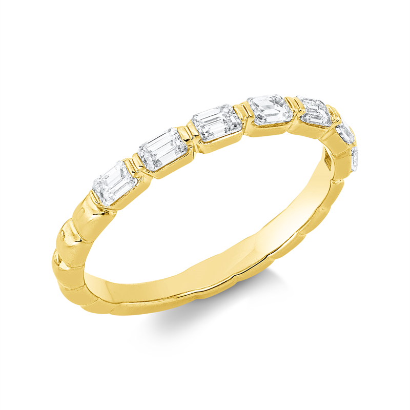 Image 90002639 - Ring 18 kt GG, 7 Sm.schliff 0,56 ct, TW-si, B:2,3 mm, Weite:54 =*=*= Unterkategorie: ...