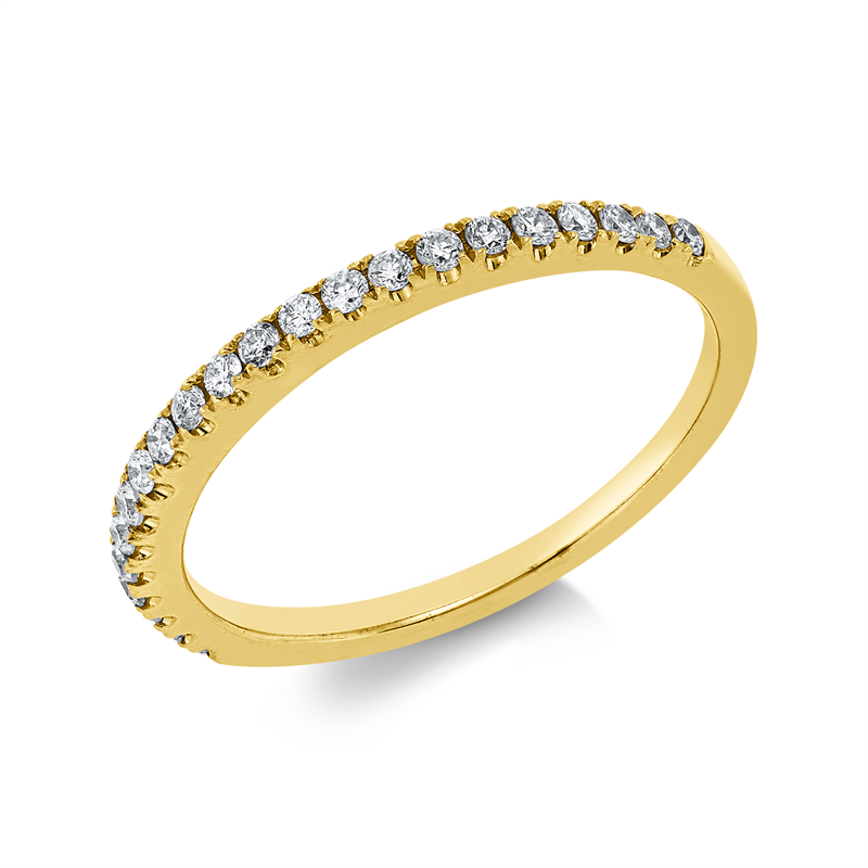 Image 90002733 - Ring 18 kt GG, 22 Brillanten 0,22 ct, TW-si, Weite:52 =*=*= Unterkategorie: Memoire ...