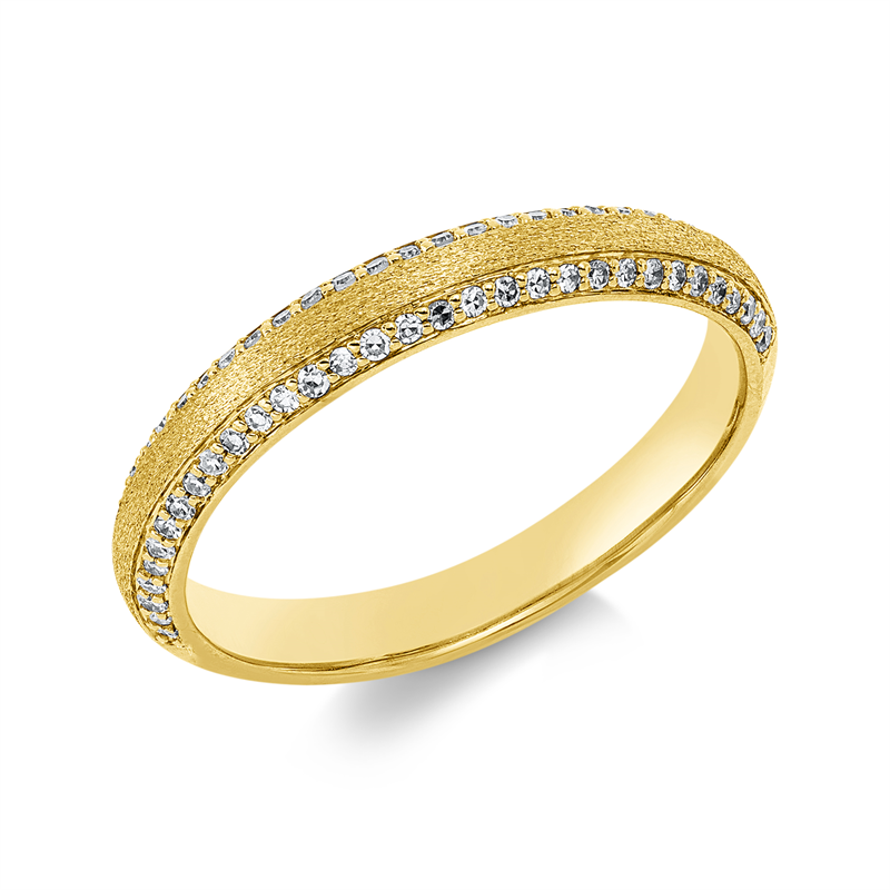 Image 90002834 - Ring 18 kt GG, 64 Diamanten 0,19 ct, TW-si, B:3,2 mm, Weite:53 =*=*= Unterkategorie: ...