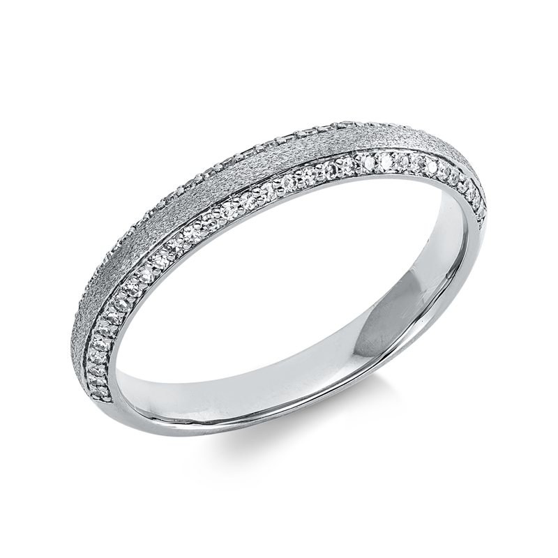 Image 90002835 - Ring 18 kt WG, 64 Diamanten 0,19 ct, TW-si, Weite:53 =*=*= Unterkategorie: Modern ...