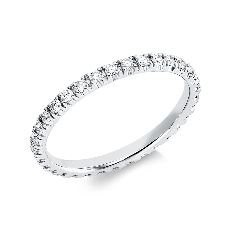 Image 90002861 - Ring 18 kt WG, 33 Brillanten 0,48 ct, TW-si, B:2,1 mm, Weite:54 =*=*= Unterkategorie: ...