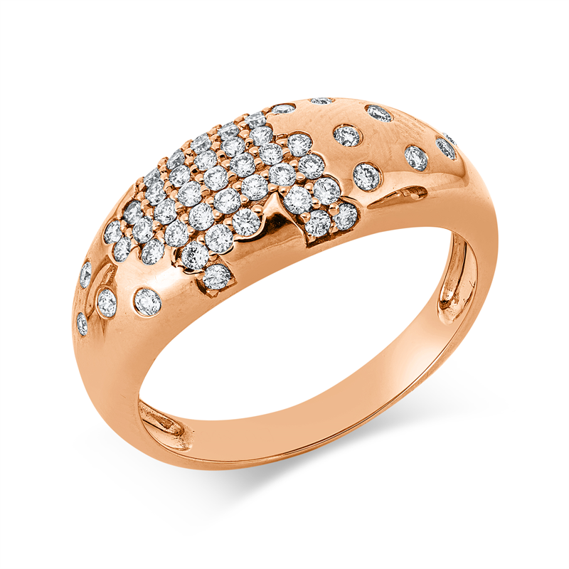 Image 90002990 - Ring 18 kt RG, 53 Brillanten 0,39 ct, F-vsi, B:8,8 mm, Weite:53 =*=*= Unterkategorie: ...