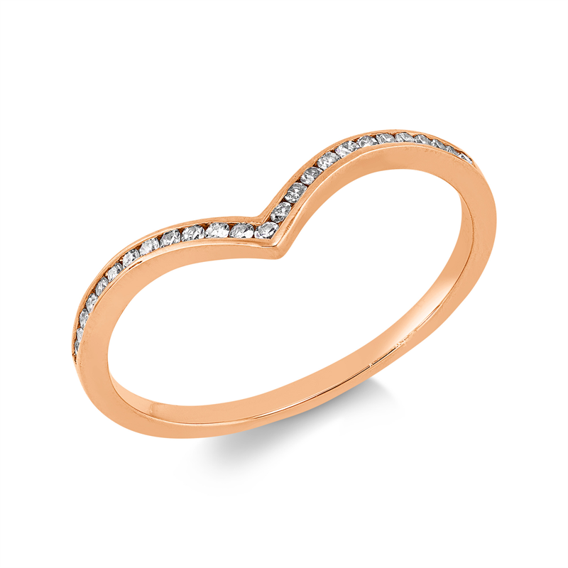 Image 90003042 - Ring 18 kt RG, 25 Diamanten 0,11 ct, TW-si, Weite:54 =*=*= Unterkategorie: Modern ...