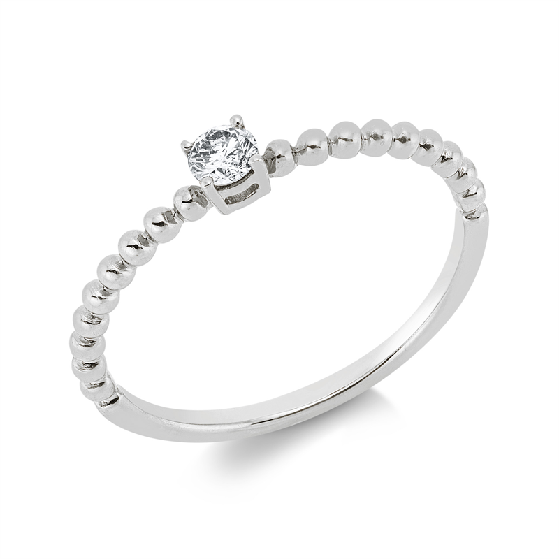 Image 90003045 - Ring 18 kt WG, 1 Brill. 0,12 ct, TW-pi, Weite:53 =*=*= Unterkategorie: Solitaire, ...