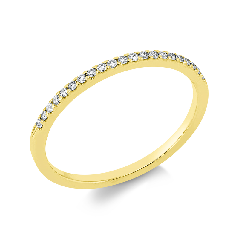 Image 90003103 - Ring 18 kt GG, 21 Brillanten 0,09 ct, TW-si, Weite:54 =*=*= Unterkategorie: Modern ...