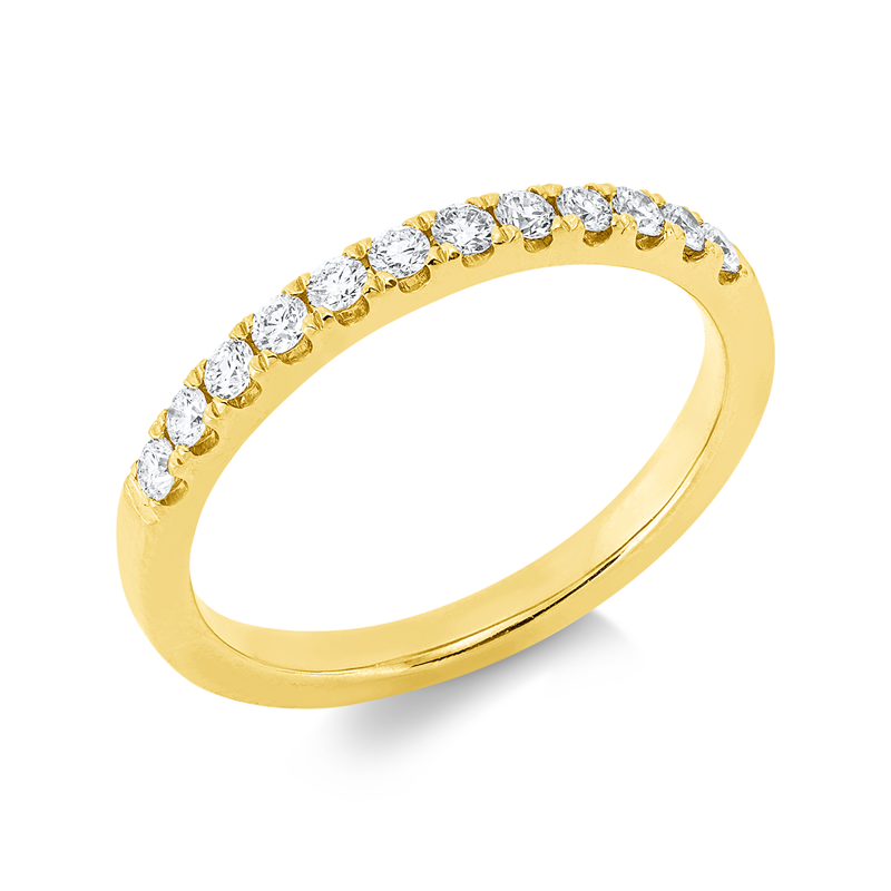 Image 90003159 - Ring 18 kt GG, 12 Brillanten 0,31 ct, TW-si, B:2,2 mm, Weite:54 =*=*= Unterkategorie: ...