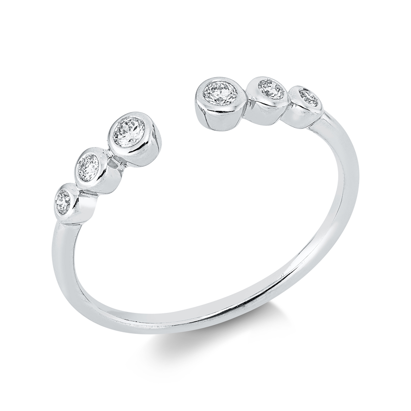 Image 90003203 - Ring 18 kt WG, 6 Brillanten 0,11 ct, TW-si, B:3,0 mm, Weite:53 =*=*= Unterkategorie: ...