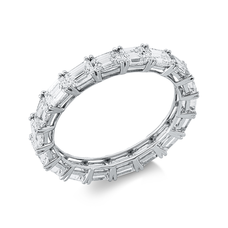 Image 90003224 - Ring 18 kt WG, 18 Sm.schliff 3,00 ct, TW-vsi/si, B:3,0 mm, ...