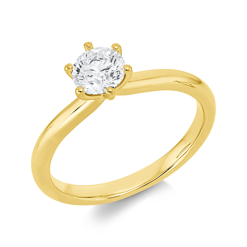 Image 90003278 - Ring 6er-Krappe 18 kt GG, GIA7538474174, Brill. 0,70 ct, TW-vs2, ...