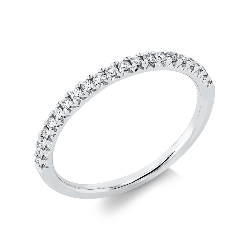 Image 90003290 - Ring 18 kt WG, 21 Brillanten 0,18 ct, TW-si, B:1,8 mm, Weite:54 =*=*= Unterkategorie: ...