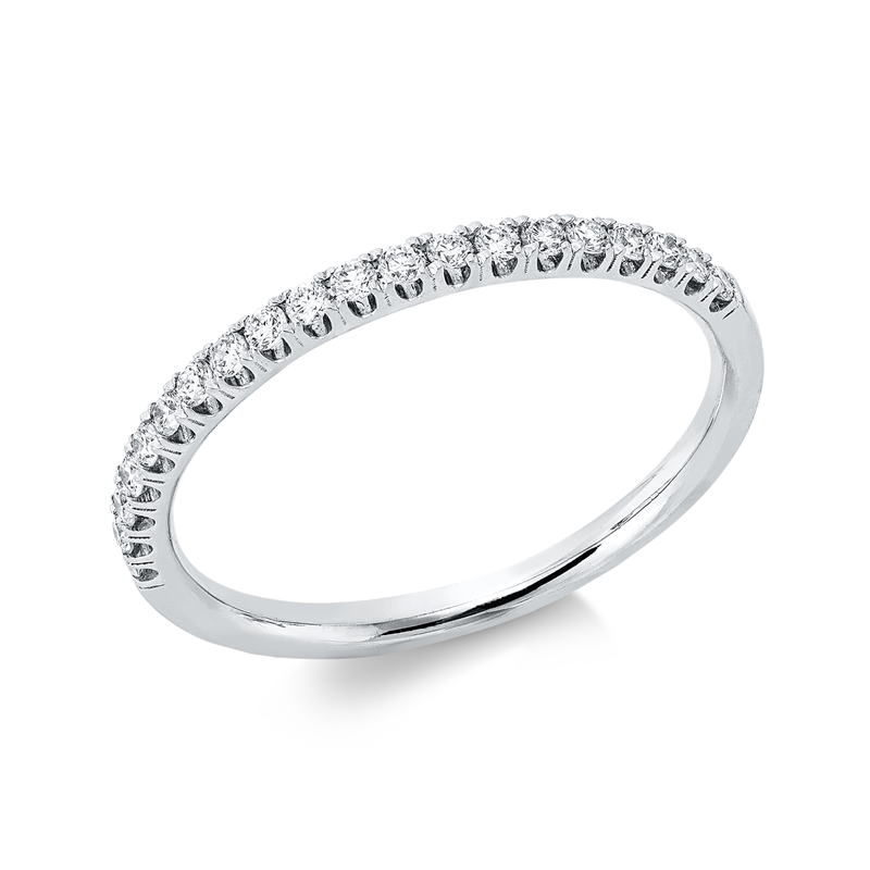 Image 90003291 - Ring 18 kt WG, 20 Brillanten 0,22 ct, TW-si, B:1,8 mm, Weite:54 =*=*= Unterkategorie: ...