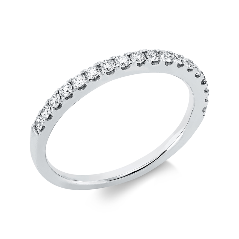 Image 90003301 - Ring 18 kt WG, 18 Brillanten 0,33 ct, TW-si, B:2,0 mm, Weite:54 =*=*= Unterkategorie: ...