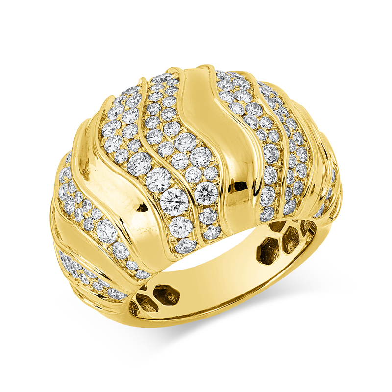 Image 90003317 - Ring 18 kt GG, 131 Brillanten 1,80 ct, TW-si, B:17,3 mm, Weite:53 =*=*= Unterkategorie: ...
