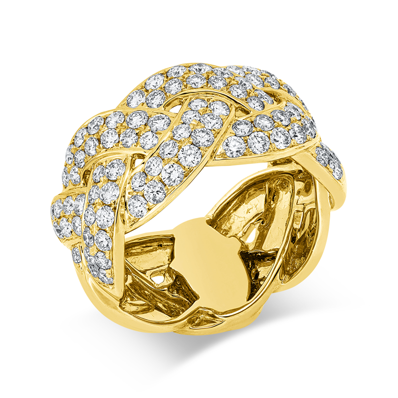 Image 90003334 - Ring 18 kt GG, 88 Brillanten 1,60 ct, TW-vsi, Weite:53 =*=*= Unterkategorie: Exklusiv, ...
