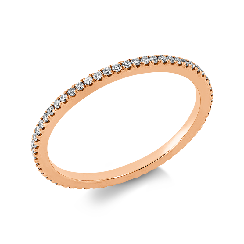 Image 90003339 - Ring 18 kt RG, 61 Diamanten 0,20 ct, I-si, B:1,1 mm, Weite:52 =*=*= Unterkategorie: ...