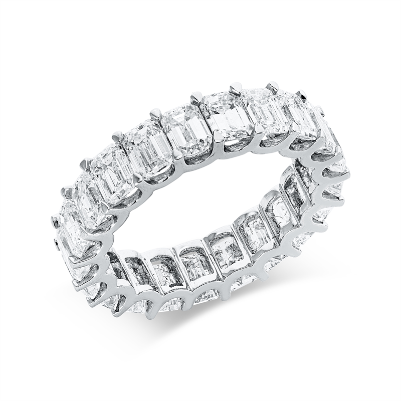 Image 90003344 - Ring 18 kt WG, 21 Sm.schliff 6,56 ct, TW-vsi/si, B:5,2 mm, ...