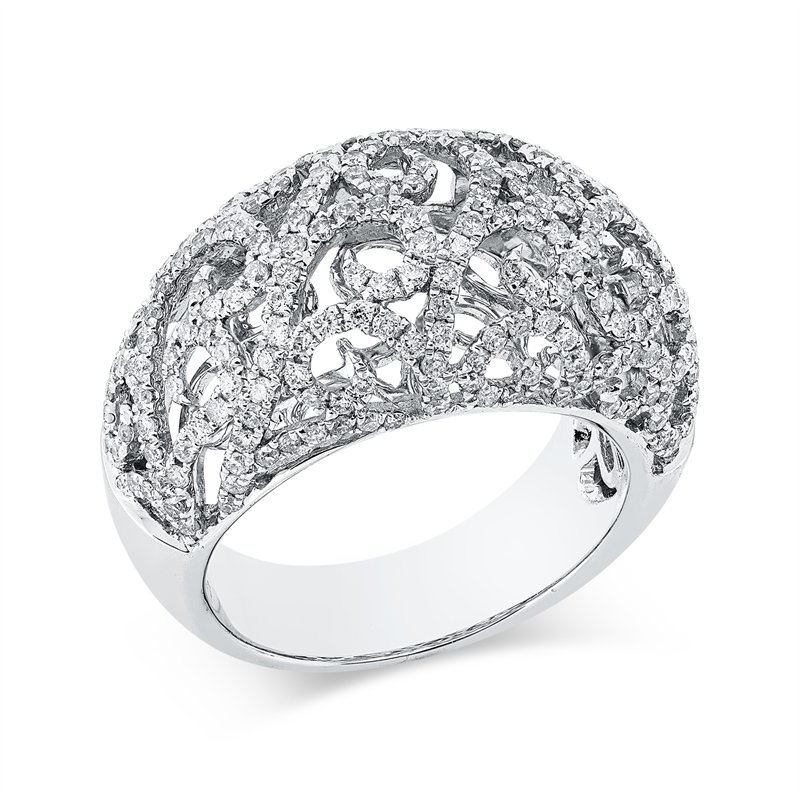 Image 90003278 - ABVERKAUF Ring 18 kt WG, 249 Brillanten 1,21 ct, TW-si, Weite:53 =*=*= Unterkategorie: ...