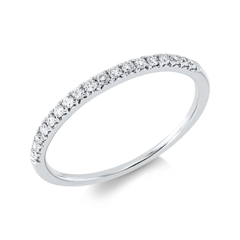 Image 90004241 - Ring 18 kt WG, 18 Brillanten 0,16 ct, J-pi, B:1,5 mm, Weite:53 =*=*= Unterkategorie: ...
