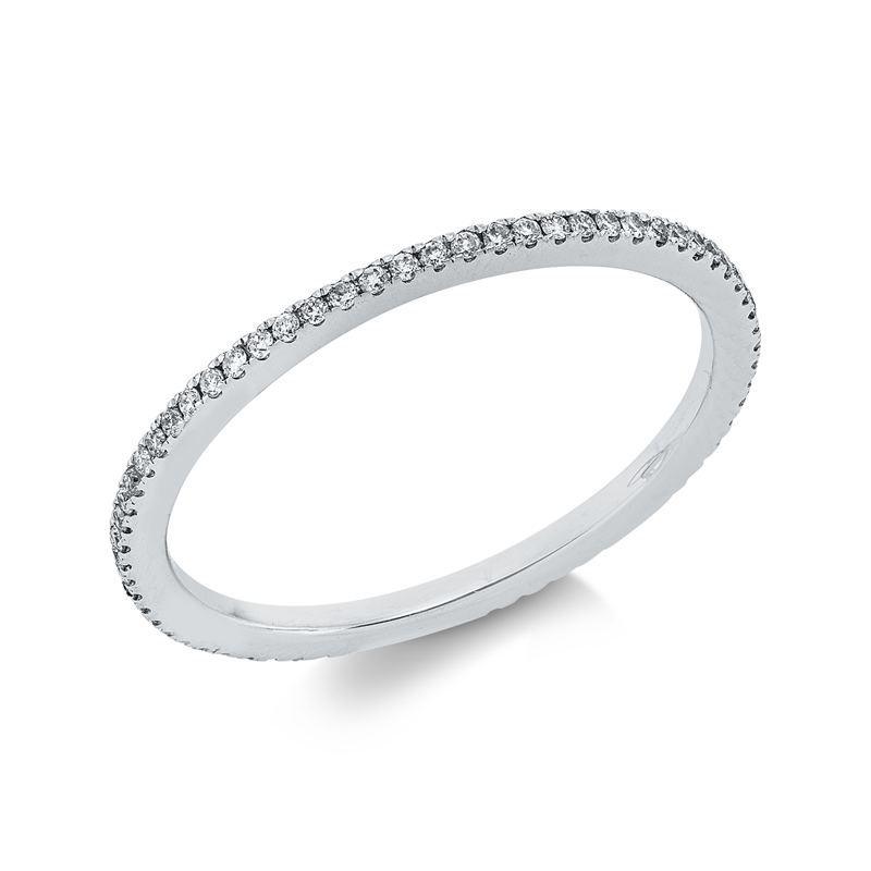 Image 90004251 - Ring 18 kt WG, 67 Brillanten 0,20 ct, TW-si, B:1,2 mm, Weite:50,5 =*=*= Unterkategorie: ...