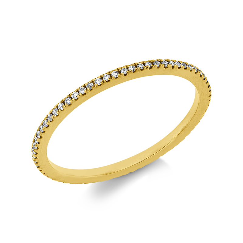 Image 90004256 - Ring 18 kt GG, 66 Brillanten 0,13 ct, TW-si, B:1,2 mm, Weite:50 =*=*= Unterkategorie: ...