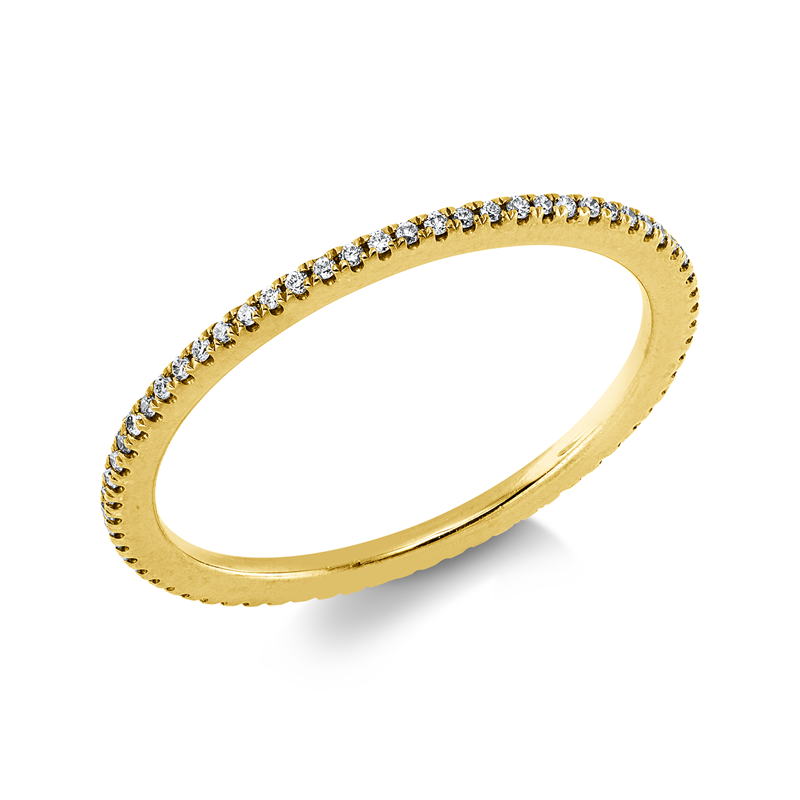 Image 90004156 - Ring 18 kt GG, 67 Brillanten 0,15 ct, TW-si, B:1,1 mm, Weite:51 =*=*= Unterkategorie: ...