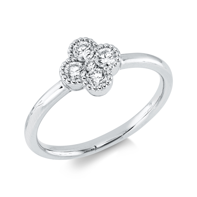Image 90004283 - Ring 18 kt WG, 5 Brillanten 0,29 ct, TW-si, H:7,6 mm, B:7,7 mm, ...