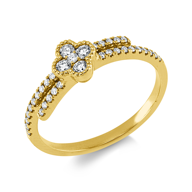 Image 90004285 - Ring 18 kt GG, 35 Brillanten 0,26 ct, TW-si, H:5,9 mm, B:6,0 mm, ...