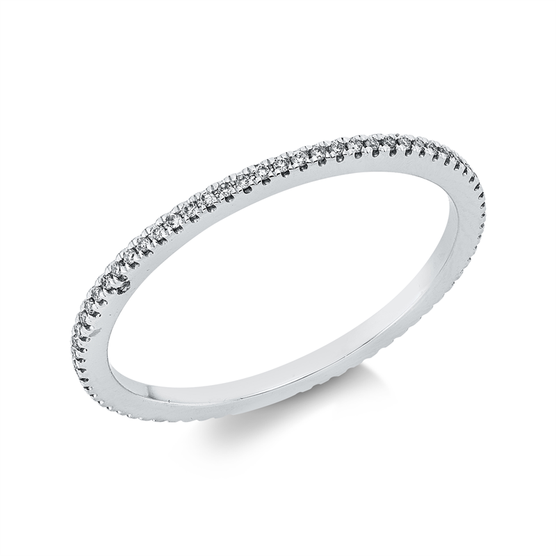 Image 90004290 - Ring 18 kt WG, 70 Brillanten 0,13 ct, TW-si, B:1,3 mm, Weite:54 =*=*= Unterkategorie: ...