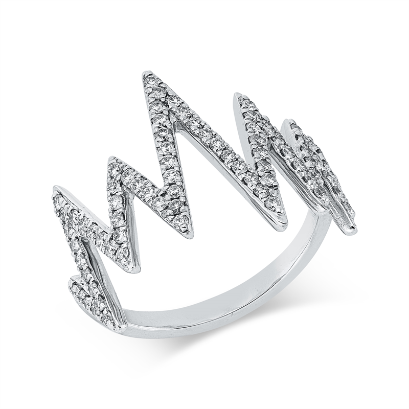 Image 90004305 - Ring 18 kt WG, 79 Brillanten 0,46 ct, TW-si, B:16,3 mm, Weite:53 =*=*= Unterkategorie: ...