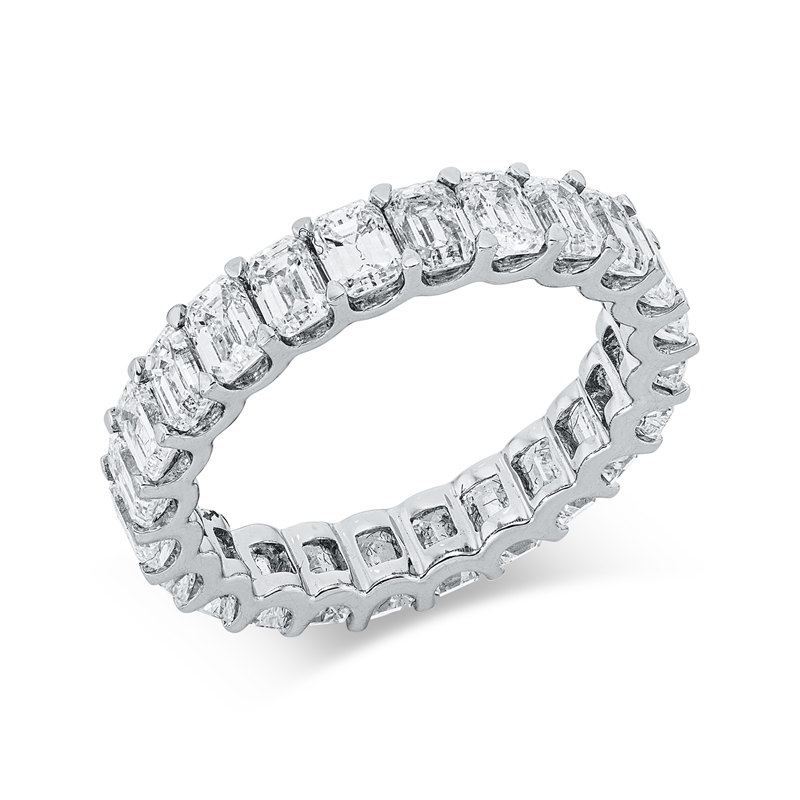 Image 90004345 - Ring 18 kt WG, 24 Sm.schliff 4,39 ct, TW-vsi/si, B:4,0 mm, ...
