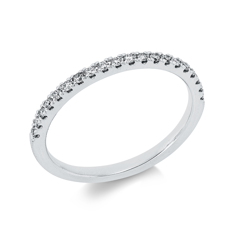 Image 90004346 - Ring 18 kt WG, 20 Brillanten 0,18 ct, TLB-si, B:1,5 mm, Weite:53 =*=*= Unterkategorie: ...