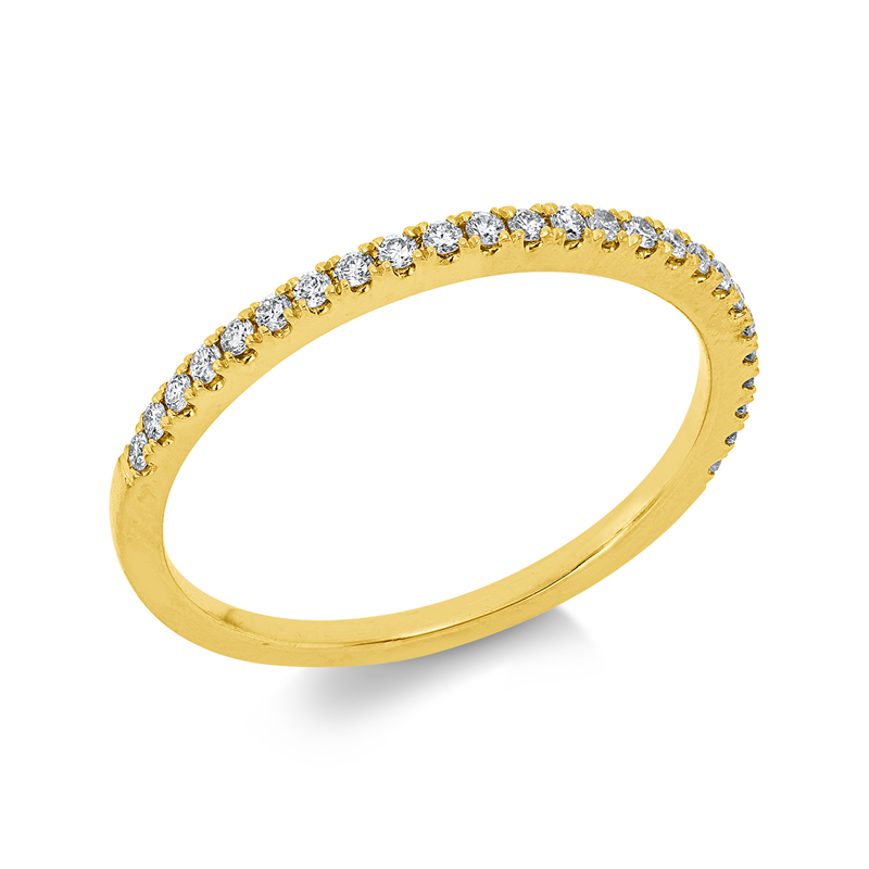 Image 90004347 - Ring 18 kt GG, 25 Brillanten 0,17 ct, TW-si, B:1,3 mm, Weite:53 =*=*= Unterkategorie: ...