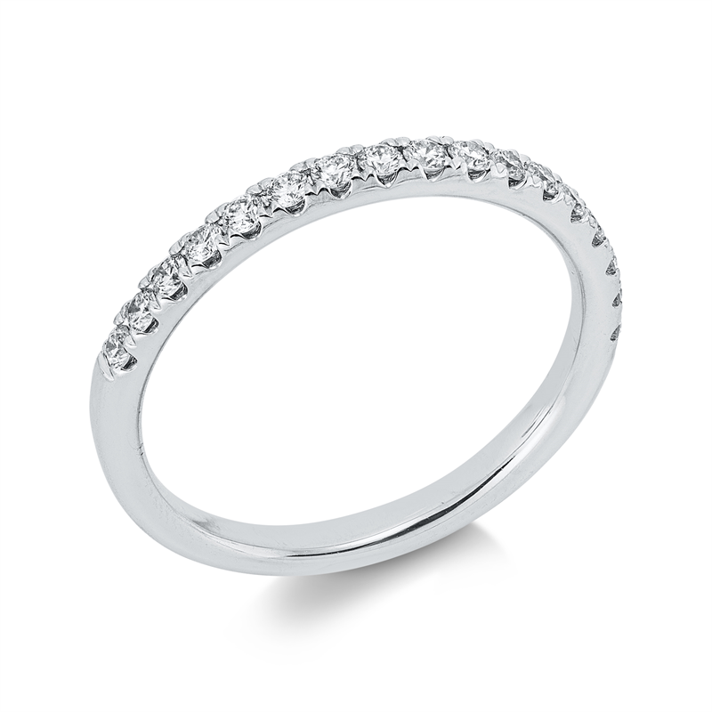 Image 90004348 - Ring 18 kt WG, 17 Brillanten 0,31 ct, TW-si, B:2,0 mm, Weite:53 =*=*= Unterkategorie: ...
