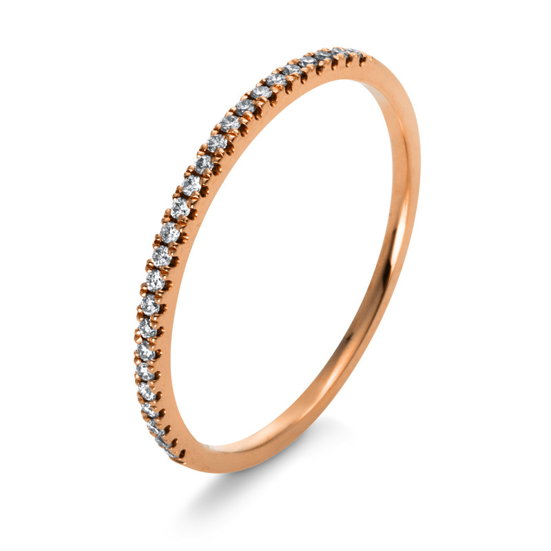 Image 90003560 - Ring 18 kt RG, 25 Brillanten 0,10 ct, TW-si, B:1,3 mm, Weite:53 =*=*= Unterkategorie: ...