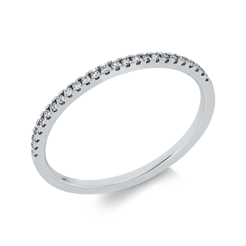 Image 90003561 - Ring 18 kt WG, 25 Brillanten 0,10 ct, TW-si, B:1,3 mm, Weite:53 =*=*= Unterkategorie: ...