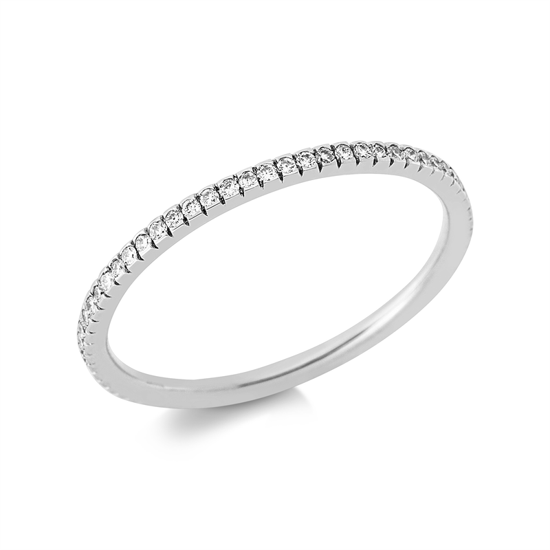 Image 90003576 - Ring 18 kt WG, 63 Brillanten 0,16 ct, TW-si, Weite:53 =*=*= Unterkategorie: Memoire ...