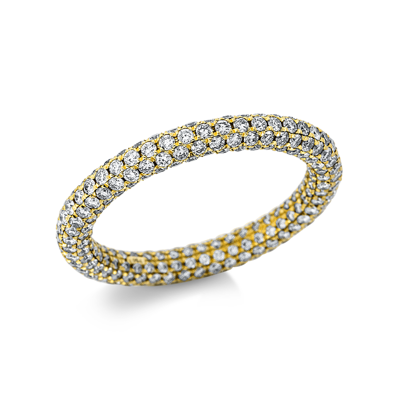 Image 90004412 - Ring 18 kt GG, 336 Brillanten 1,92 ct, TW-si, Weite:54 =*=*= Unterkategorie: Pavé, ...