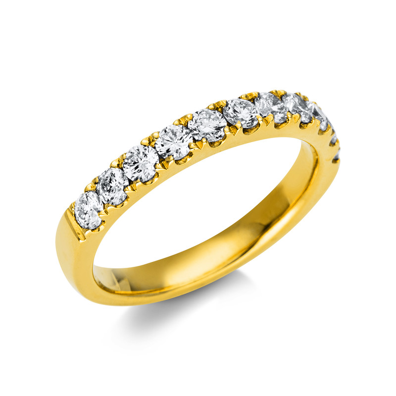 Image 90004429 - Ring 18 kt GG, 11 Brillanten 0,71 ct, TW-si, Weite:53 =*=*= Unterkategorie: Memoire ...