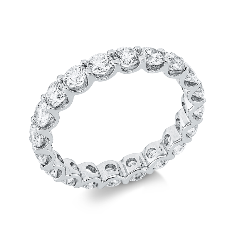 Image 90004434 - Ring 18 kt WG, 20 Brillanten 2,36 ct, TW-vsi/si, B:3,0 mm, ...