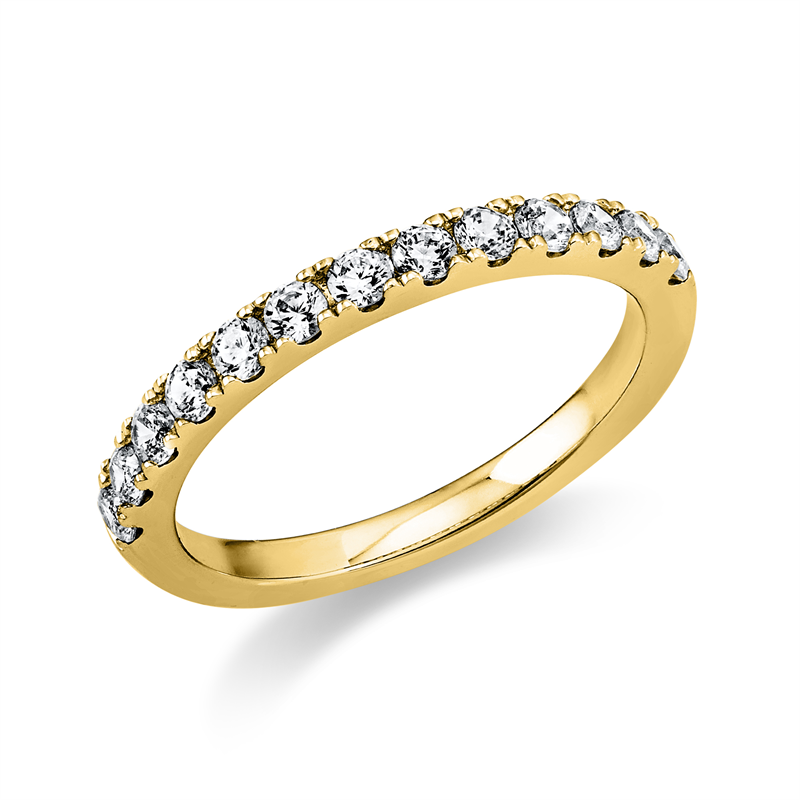 Image 90003151 - Ring 18 kt GG, 13 Brillanten 0,51 ct, TW-si, Weite:54 =*=*= Unterkategorie: Memoire ...