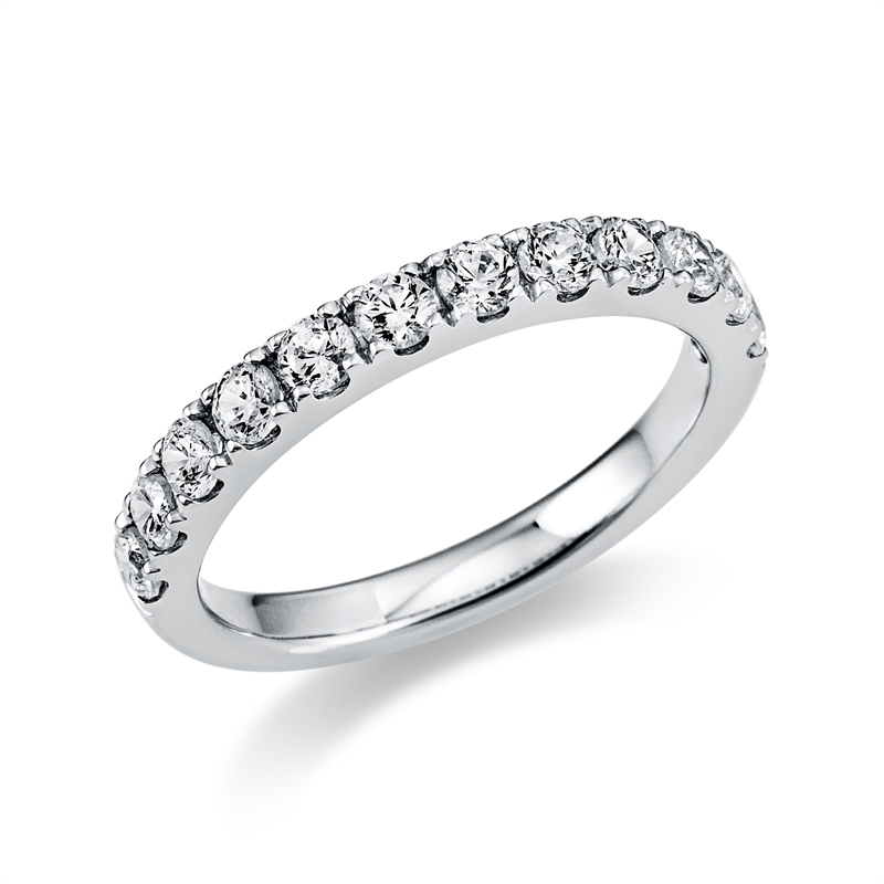Image 90003152 - Ring 14 kt WG, 12 Brillanten 0,77 ct, TW-si, Weite:52 =*=*= Unterkategorie: Memoire ...
