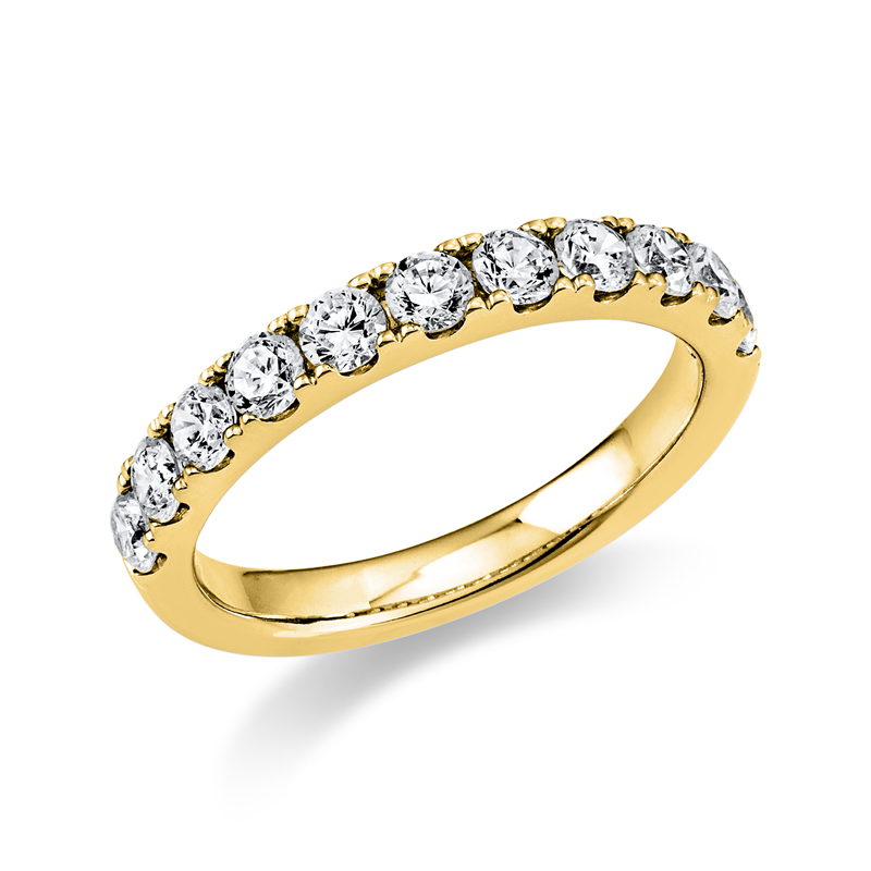 Image 90003153 - Ring 14 kt GG, 11 Brillanten 0,87 ct, TW-si,, Weite:54 =*=*= Unterkategorie: Memoire ...