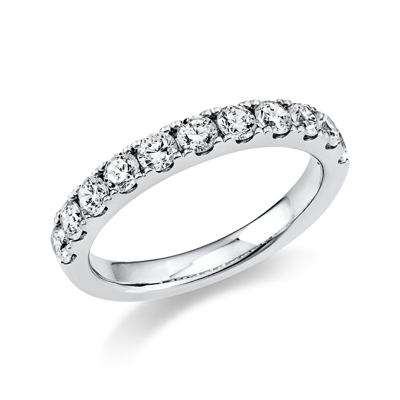 Image 90003154 - Ring 18 kt WG, 11 Brillanten 0,89 ct, TW-si, Weite:54 =*=*= Unterkategorie: Memoire ...