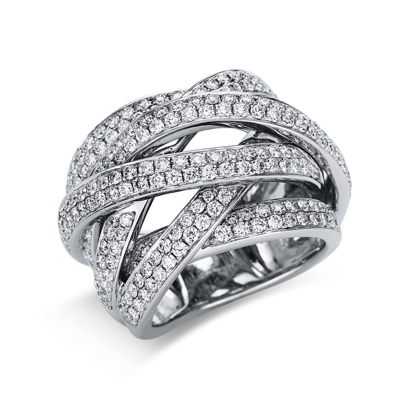 Image 90003214 - Ring 18 kt WG, 230 Brillanten 2,42 ct, TW-vsi, S:18,0 mm, ...
