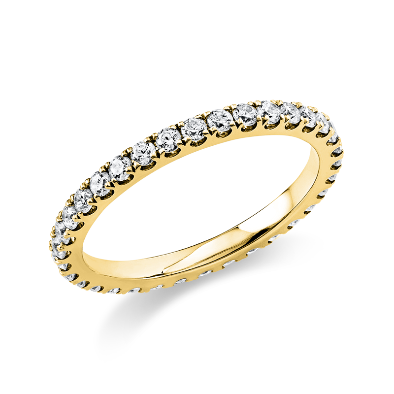 Image 90003229 - Ring 18 kt GG, 33 Brillanten 0,71 ct, TW-si, Weite:52 =*=*= Unterkategorie: Memoire ...
